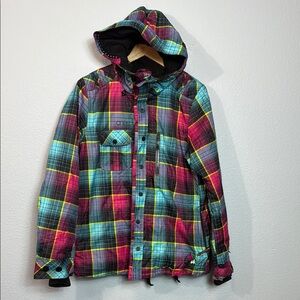 O'Neil Women's‎ Colorful Plaid Snowboarding Jacket